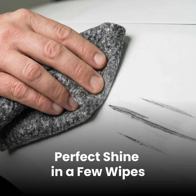 Step 2: Rub NanoPolix cloth in circular motions over scratches